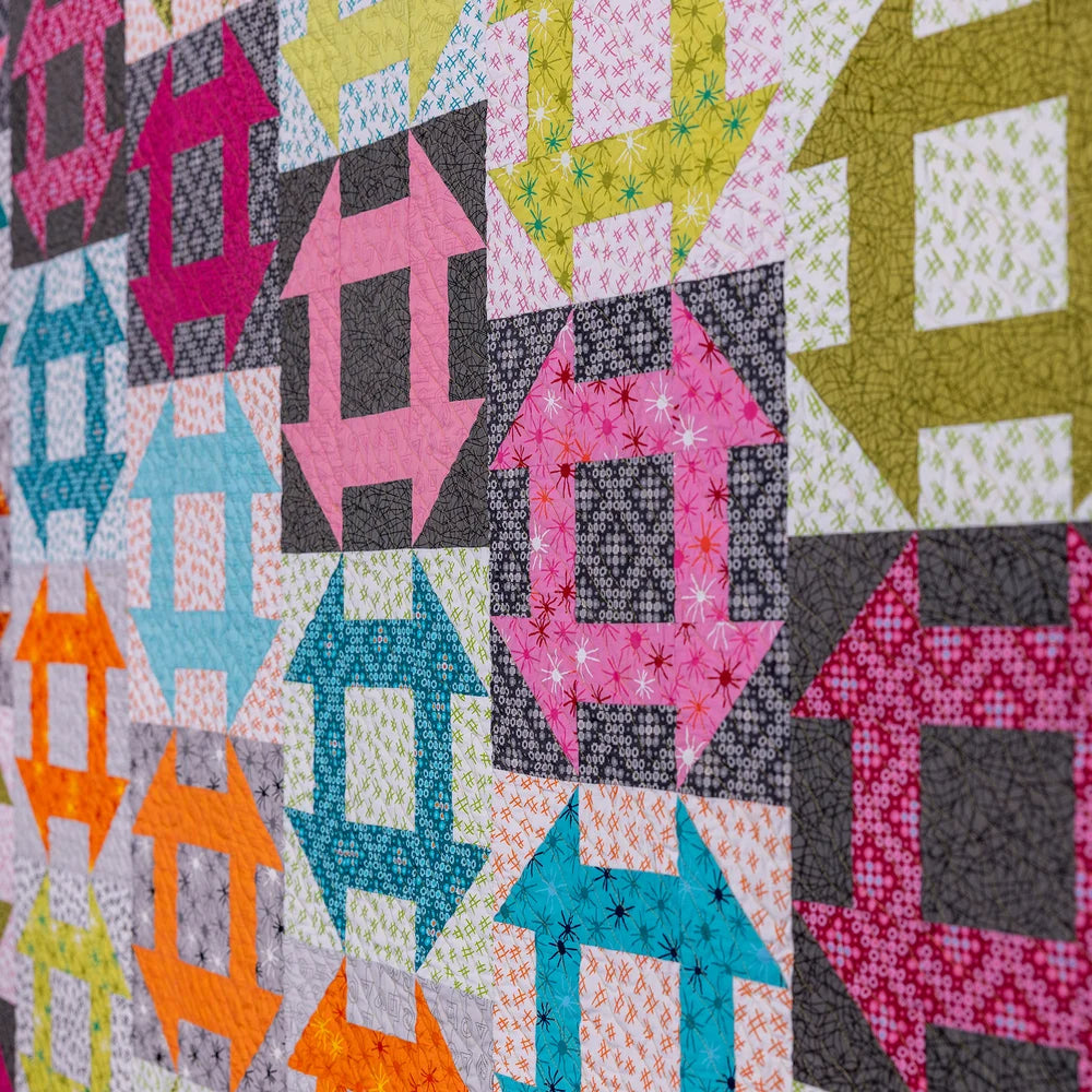 Churn Dash Slide Downloadable Pattern by Christa Quilts