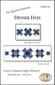 Dinner Date Quilt Pattern by Calico Carriage