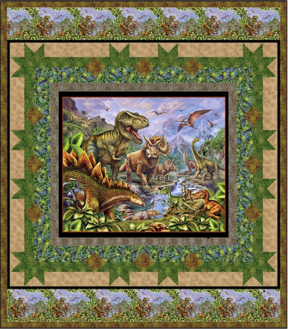 Dinosaur Park Downloadable Pattern by Pine Tree Country Quilts