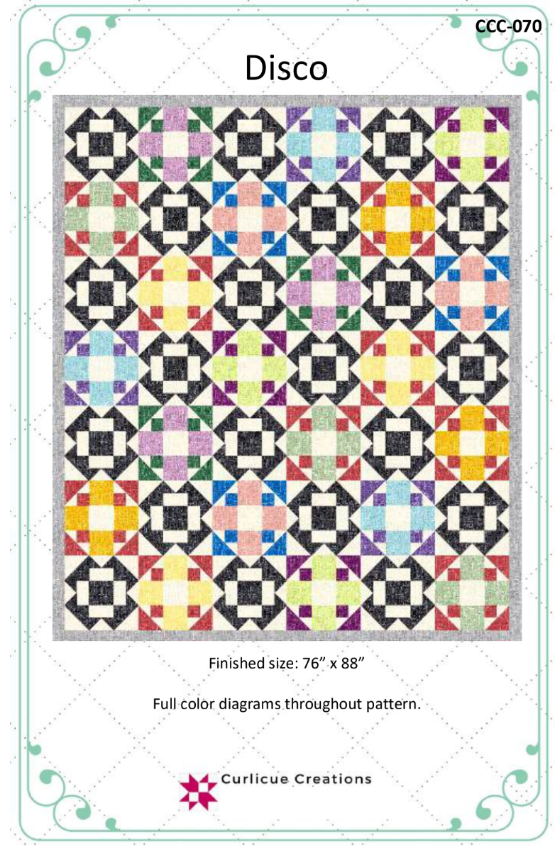 Disco Downloadable Pattern by Curlicue Creations