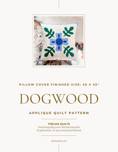 Dogwood Downloadable Pattern by Thelma Quilts
