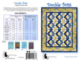Back of the Double Twist Quilt Pattern by Black Cat Creations