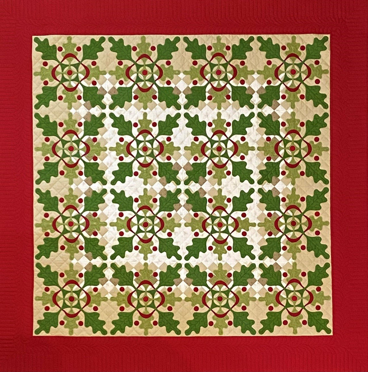 Double Oak Leaf Reel Quilt Pattern by Come Quilt