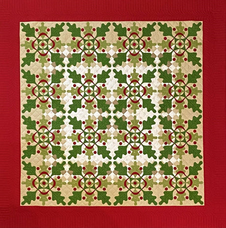 Double Oak Leaf Reel Quilt Pattern by Come Quilt