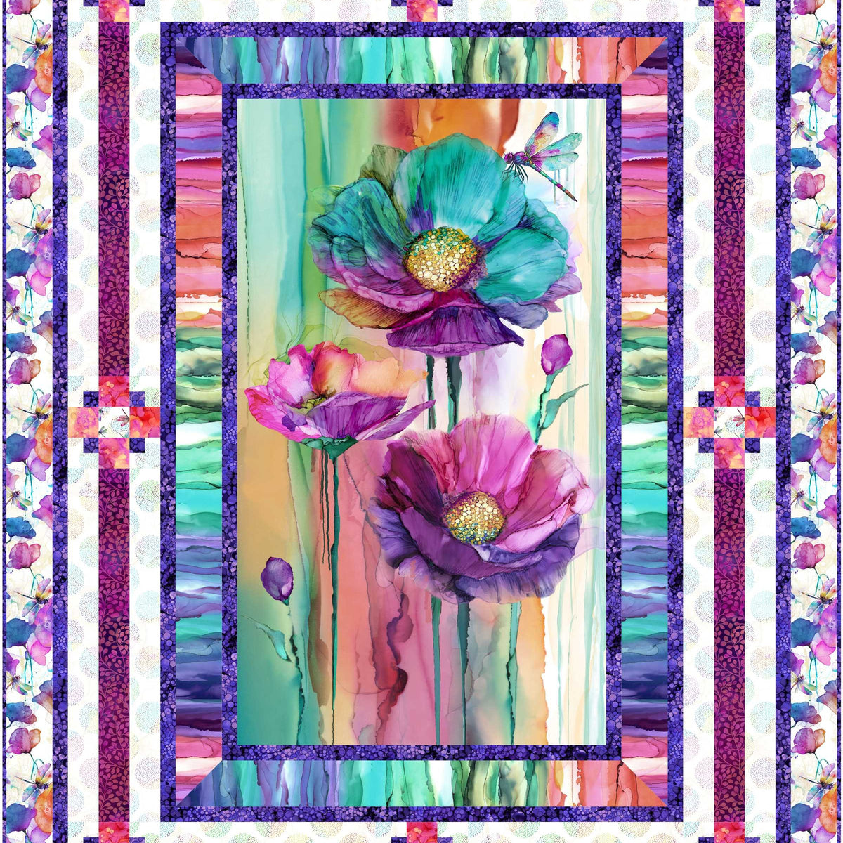 Dragonfly Flower Downloadable Pattern – Quilting Books Patterns and Notions