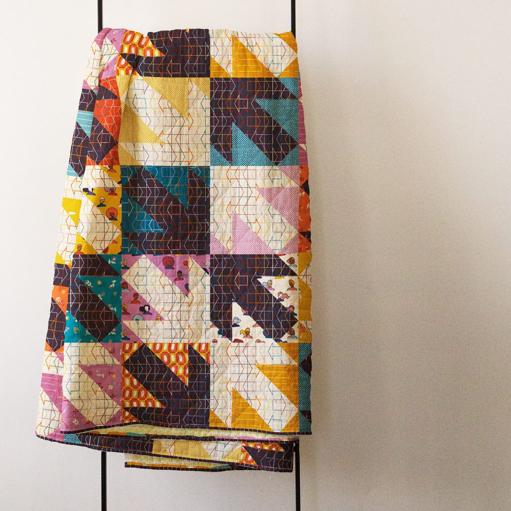 Dual Directions Quilt Pattern by Whole Circle Studio