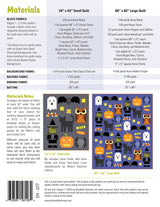 Back of the Happy Halloween Quilt Pattern by Elizabeth Hartman