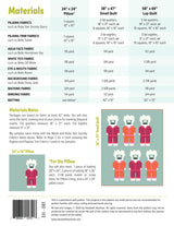 Back of the Yetis in Pajamas Quilt Pattern by Elizabeth Hartman