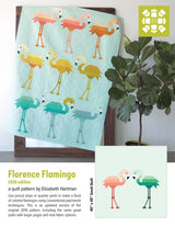 Florence Flamingo 2026 Edition Quilt Pattern by Elizabeth Hartman