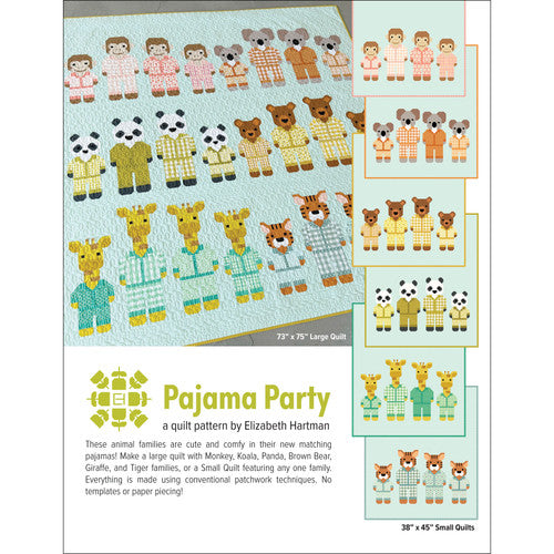 Pajama Party Quilt Pattern - Elizabeth Hartman - 10" x 10"