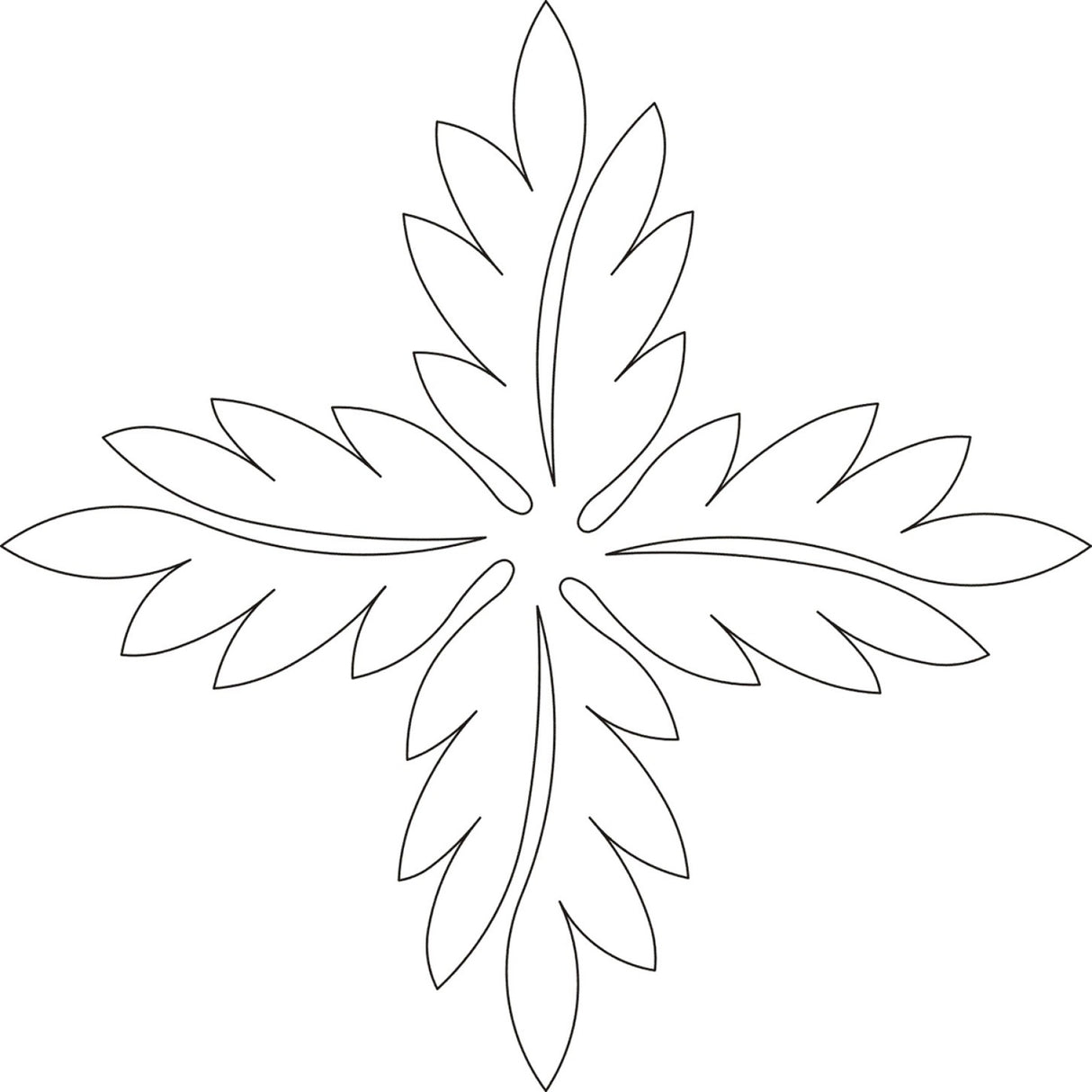 Fern Medallion 9-1/2in by Quilting Creations