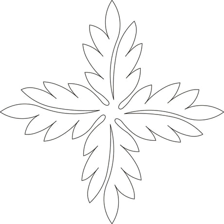 Fern Medallion 9-1/2in by Quilting Creations