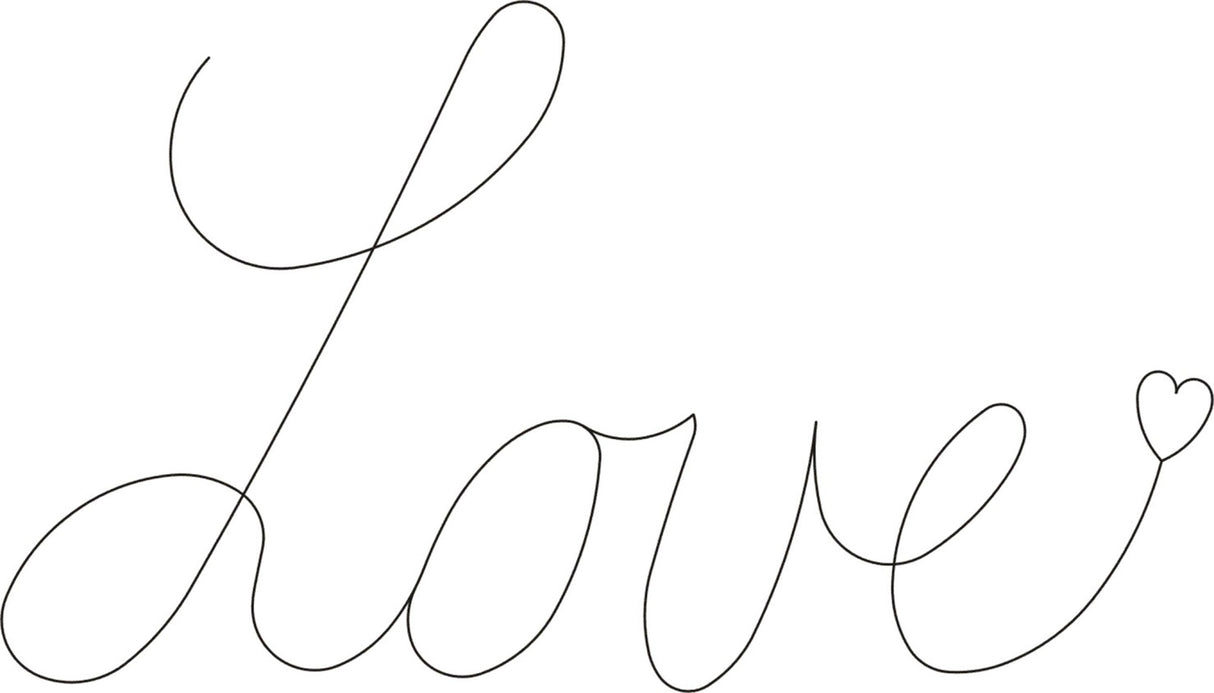 Love 3-1/2in x 6-1/2in by Quilting Creations