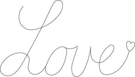 Love 3-1/2in x 6-1/2in by Quilting Creations