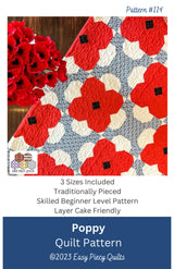 Poppy Quilt Pattern by Easy Piecy Quilts LLC