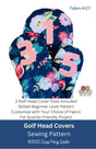 Golf Head Cover Pattern by Easy Piecy Quilts LLC