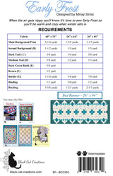 Back of the Early Frost Downloadable Pattern by Black Cat Creations