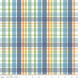 Love You to the Moon Plaid Blue Quilt Fabric - Riley Blake Designs - Echo Park