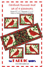 Cardinal Runner and 4 Placemats Quilt Pattern by Fabric Addict