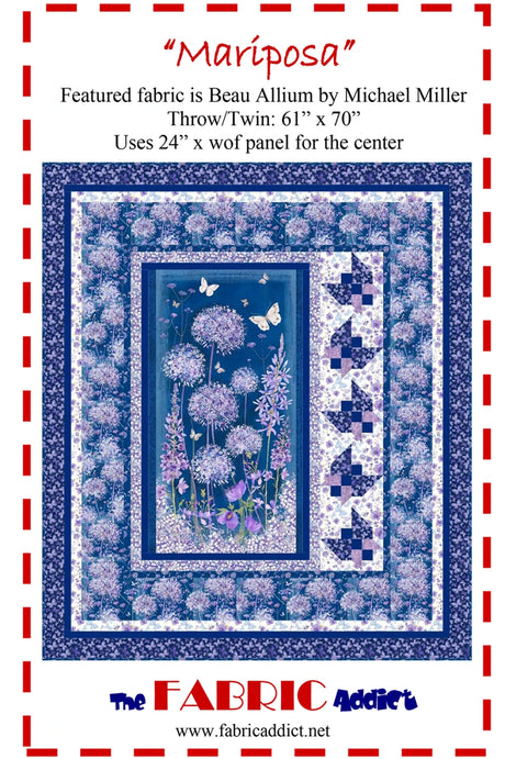 Mariposa Quilt Pattern by Fabric Addict