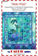 Star Fish Northcott Quilt Pattern by Fabric Addict