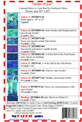 Back of the Star Fish Northcott Quilt Pattern by Fabric Addict