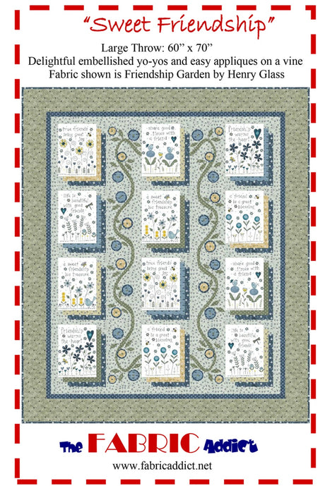 Sweet Friendship Quilt Pattern by Fabric Addict
