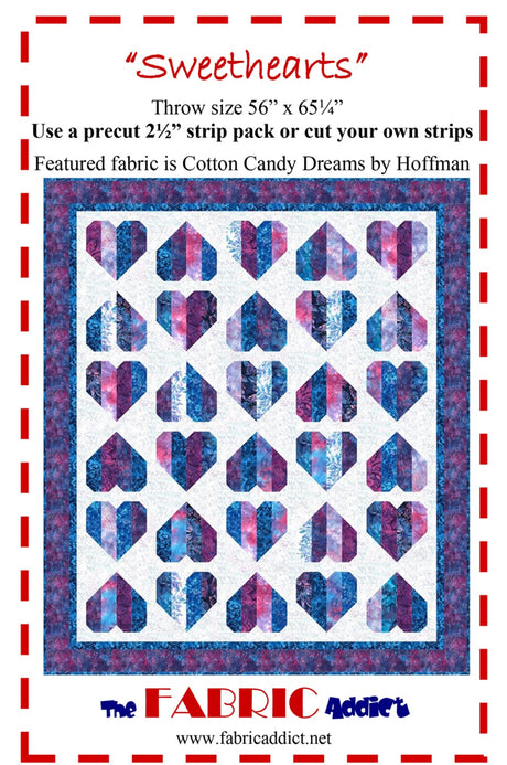 Sweethearts Quilt Pattern by Fabric Addict