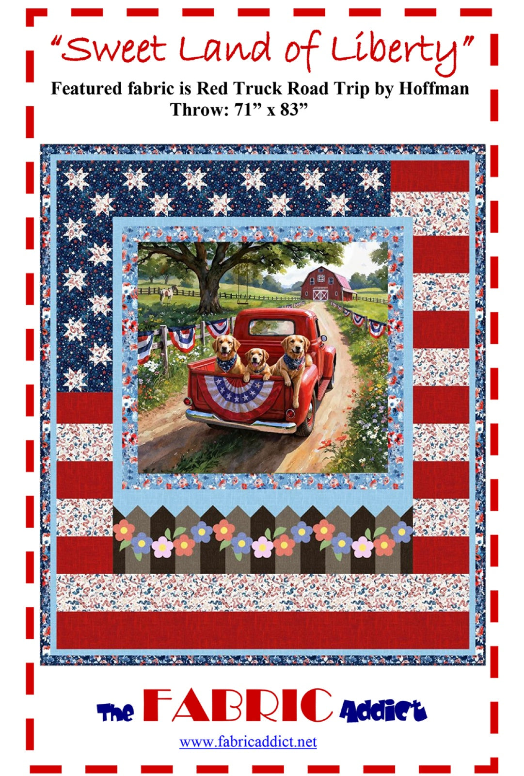 Sweet Land of Liberty Quilt Pattern by Fabric Addict
