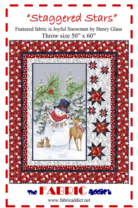 Staggered Stars Quilt Pattern by Fabric Addict