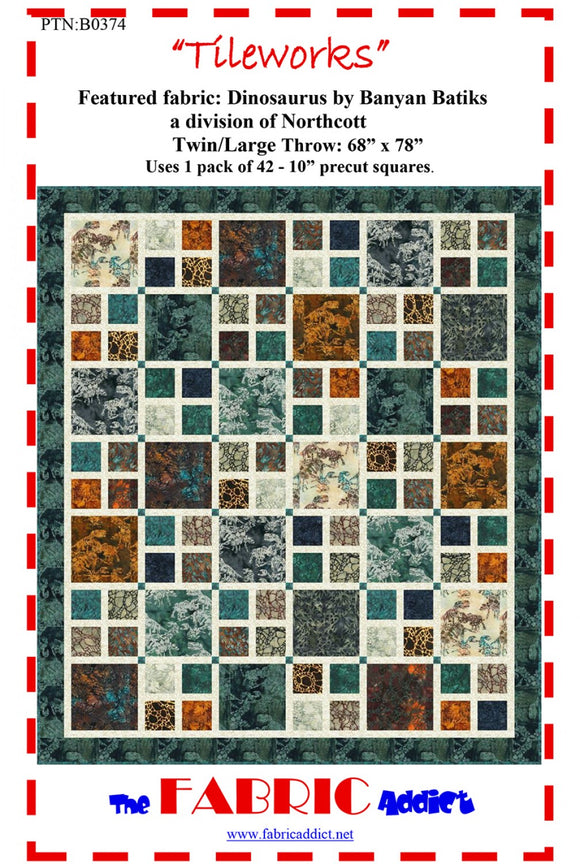 Tileworks Quilt Pattern by Fabric Addict