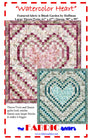Watercolor Heart Quilt Pattern by Fabric Addict
