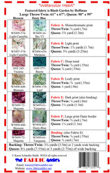 Back of the Watercolor Heart Quilt Pattern by Fabric Addict