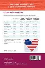 Back of the Love Boldly Quilt Pattern by From Bolt to Beauty