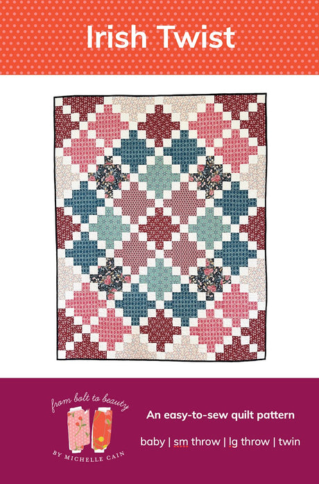 Irist Twist Quilt Pattern by From Bolt to Beauty