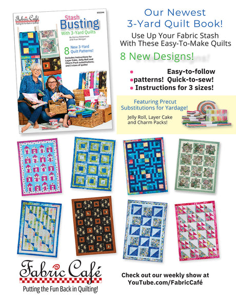 Back of the Stash Busting With 3-yard Quilts by Fabric Cafe