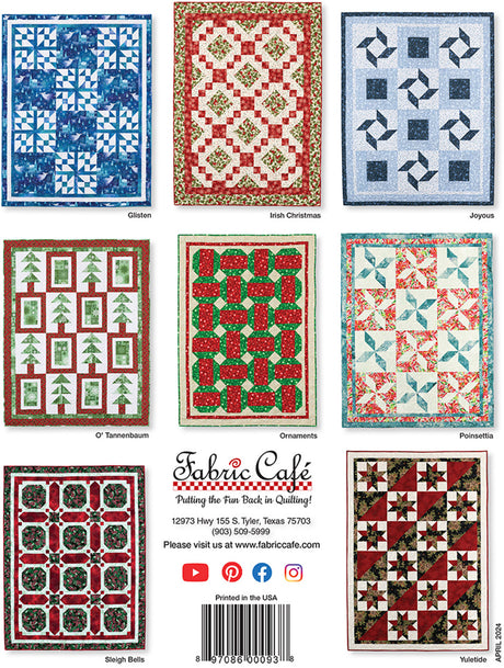 Quick Christmas 3-Yard Quilts by Fabric Cafe