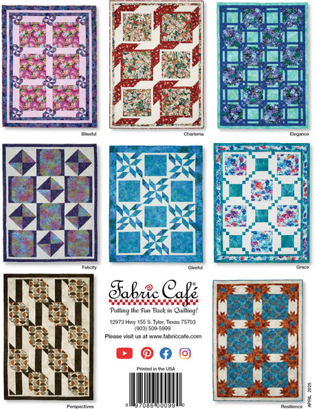 Back of the Big Block 3-Yard Quilts Quilt Pattern by Fabric Cafe