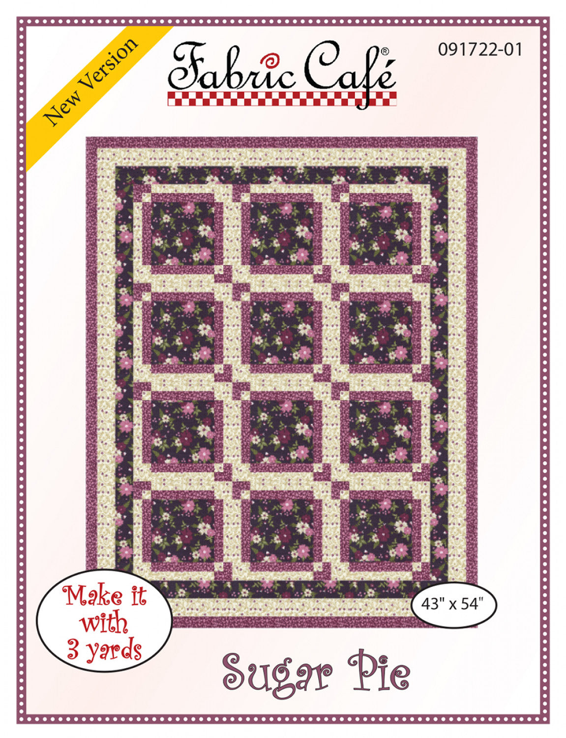 Sugar Pie Individual Pattern – Quilting Books Patterns and Notions