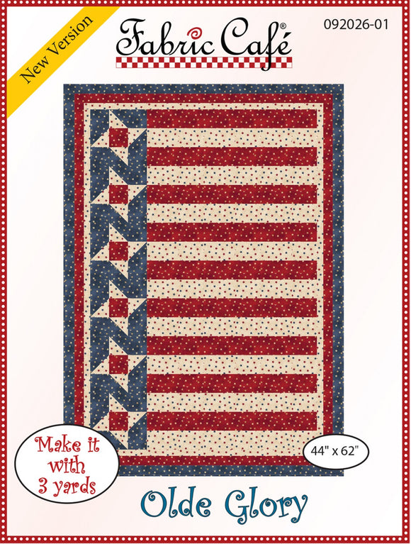 Olde Glory Patriotic Quilt Pattern by Fabric Cafe