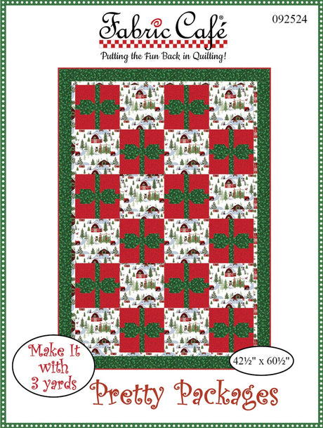 Pretty Packages 3-Yard Individual Pattern Quilt Pattern by Fabric Cafe