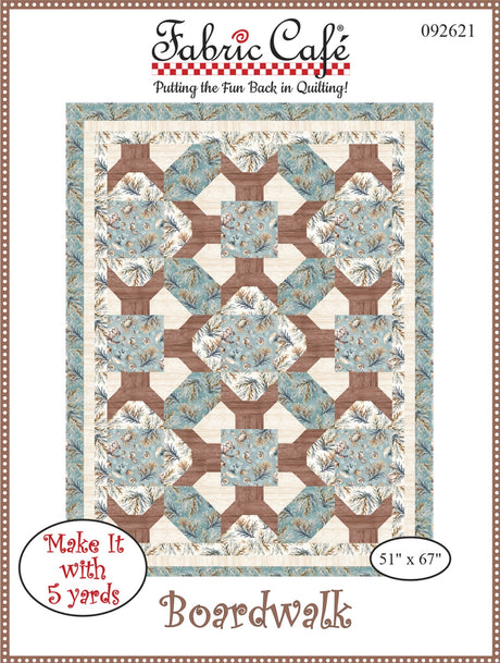 Boardwalk Individual 5-Yard Pattern Quilt Pattern by Fabric Cafe