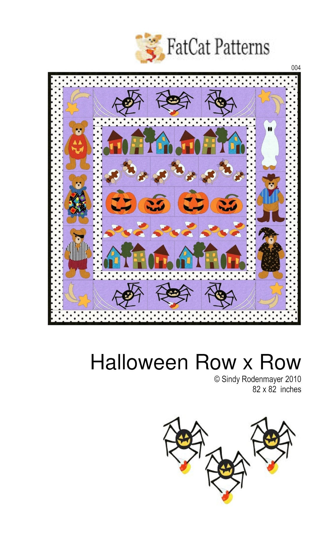 Halloween Row x Row Quilt Pattern