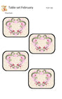 Table Set February Downloadable Pattern