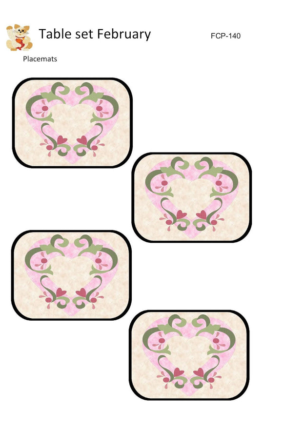 Table Set February Downloadable Pattern