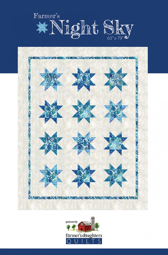Farmer's Night Sky Quilt Pattern by Farmer's Daughters