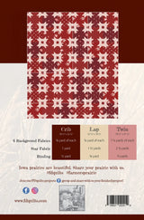 Back of the Farmer's Prairie Quilt Pattern by Farmer's Daughters