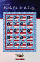 Farmer's Red, White & Love Quilt Pattern by Farmer's Daughters