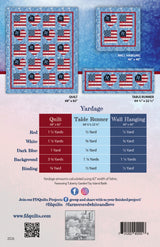Back of the Farmer's Red, White & Love Quilt Pattern by Farmer's Daughters