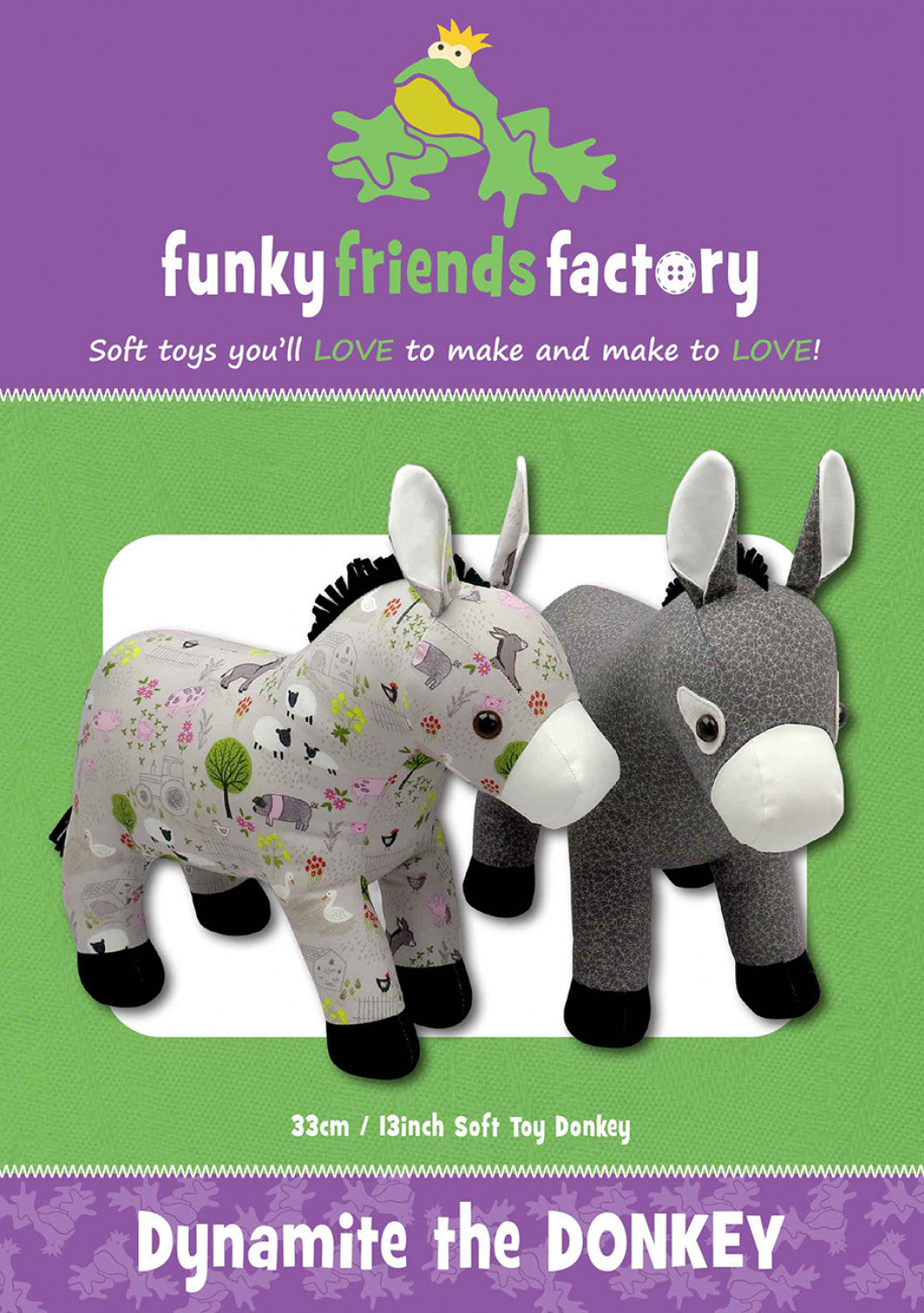 Dynamite the Donkey Pattern by Funky Friends Factory